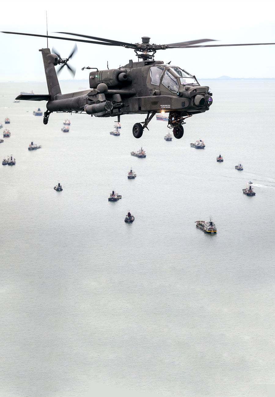 Helicopter display